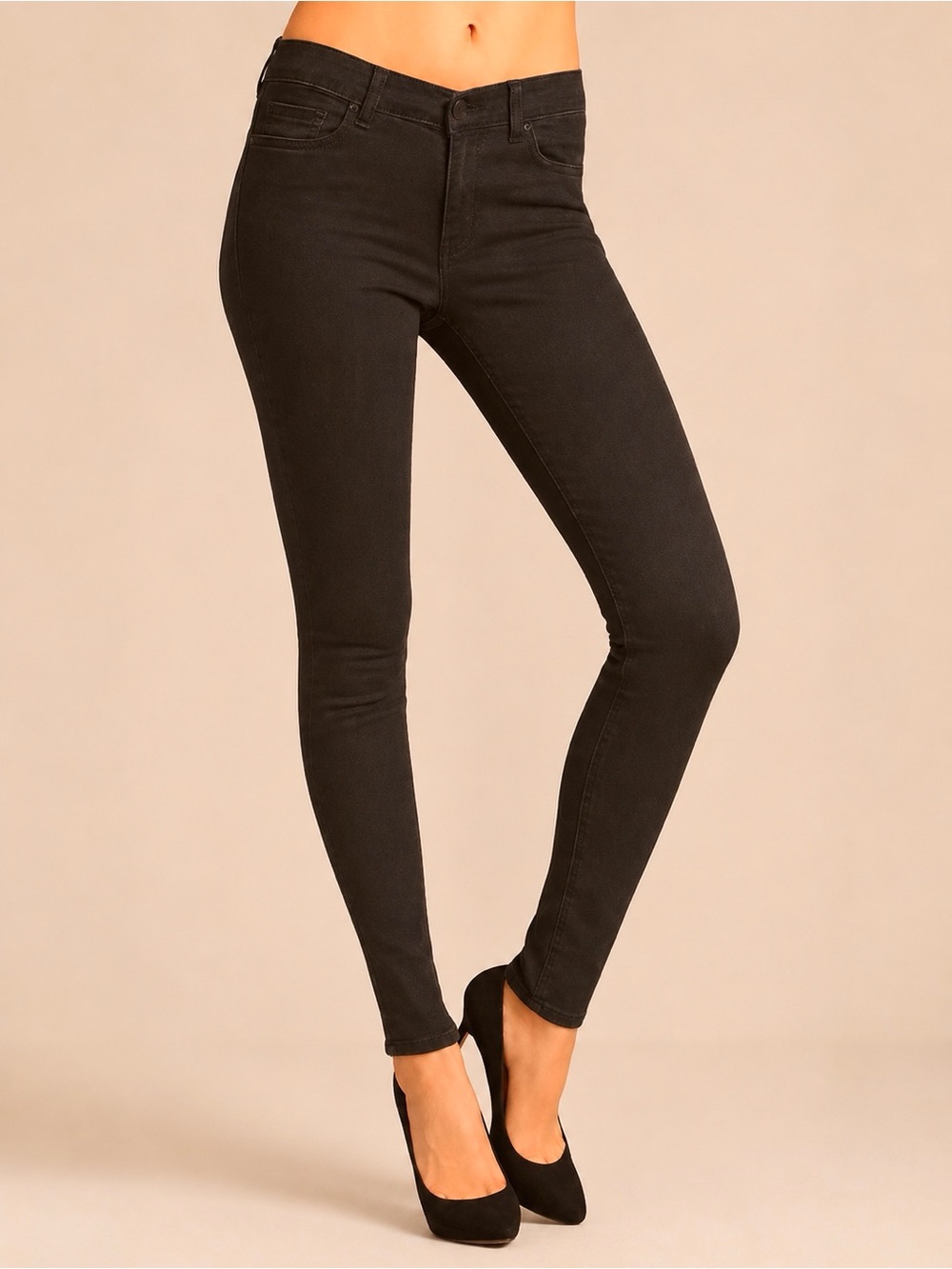 J BRAND JEANS 811C073 Skinny Leg Denim Jeans Pants in Noir Brown - size 25
